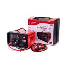 Инверторное пуско-зарядное устройство FoxWeld KVAZARRUS PowerBox 240i, таймер, пластиковый кейс