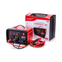 Инверторное пуско-зарядное устройство FoxWeld KVAZARRUS PowerBox 360i, таймер, пластиковый кейс
