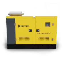 Дизельный генератор Vektor AD-120Y-T400 в шумозащитном кожухе