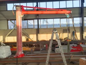 Кран консольный поворотный ручной TOR PSJ35050 (500 кг, высота 3 м, стрела 5 м)