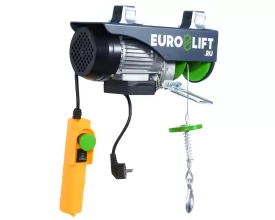 Таль электрическая Euro-lift PA-1200 600/1200 кг 18/9 м стационарная мини